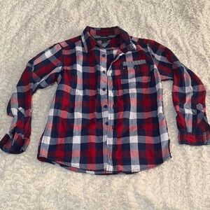 Tommy Hilfiger kids Red, White, and Blue Checkered Shirt